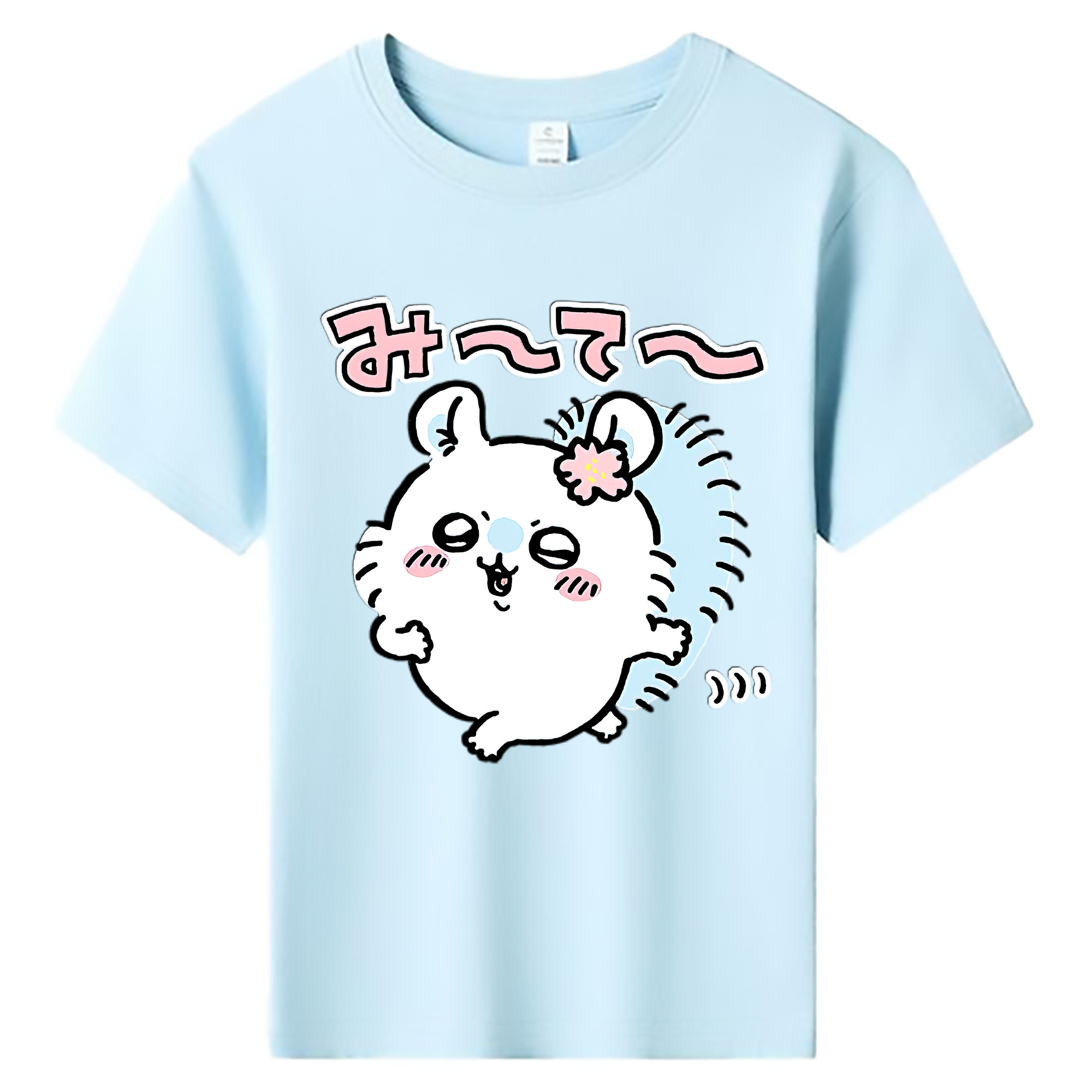 （画像用） ちいかわ モモンガ Chii-kawa Momonga 綿100％キッズTシャツ（フロントプリント）